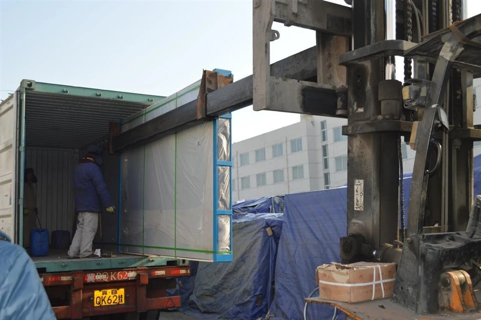 Forklift Truck Extension Boom Fork Skewer Attachment For Glass Loading And Unloading
