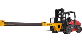 Forklift Kamyonu Uzatma Bomu Cam Yükleme ve Boşaltma İçin Çatal Şişe Bağlantısı